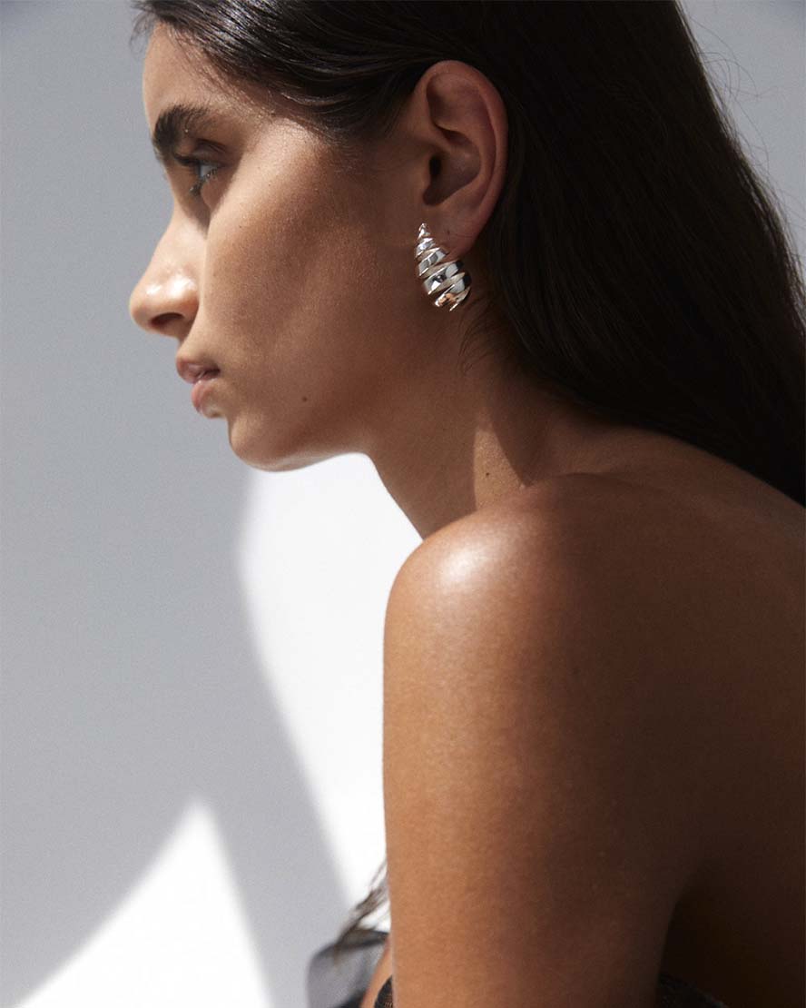 Gwen Earrings in Silver