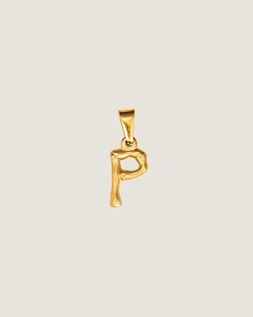 Initial Gold Charm