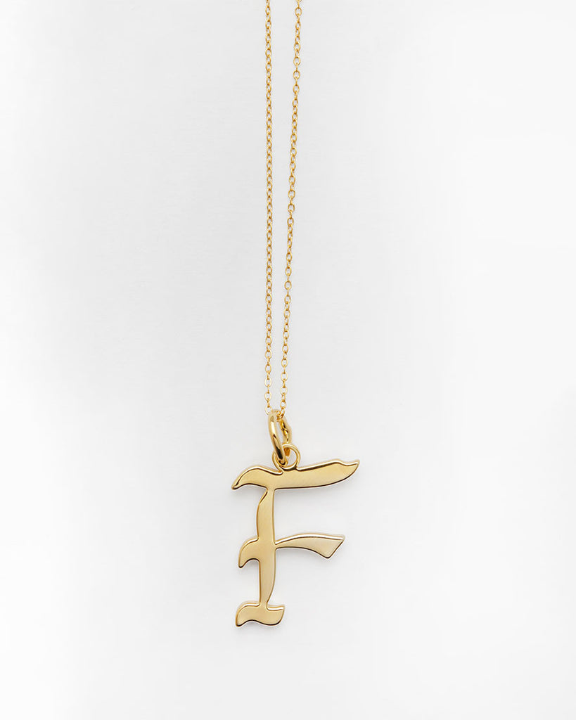 F on sale letter necklace