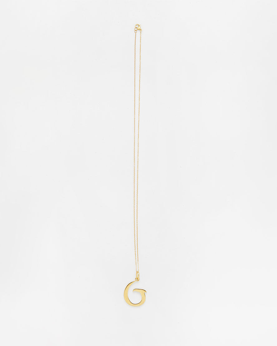 Gold Letter G Necklace