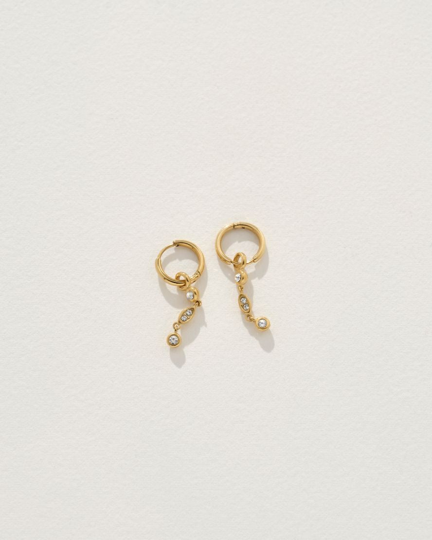 Lilibeth Earrings in Gold/Crystal