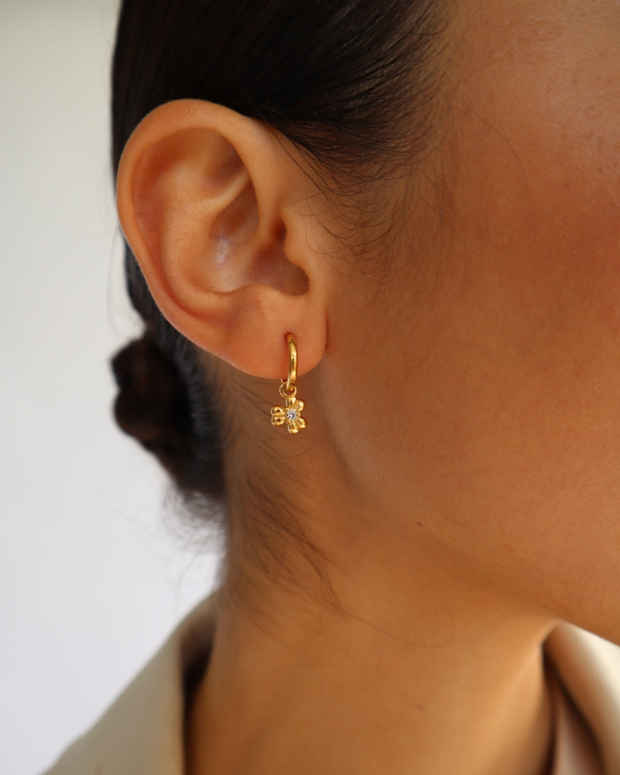 Margie Earrings in Gold/Crystal Pre-Order