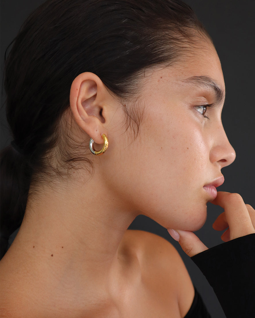 Maris Hoops in Gold &amp; Silver