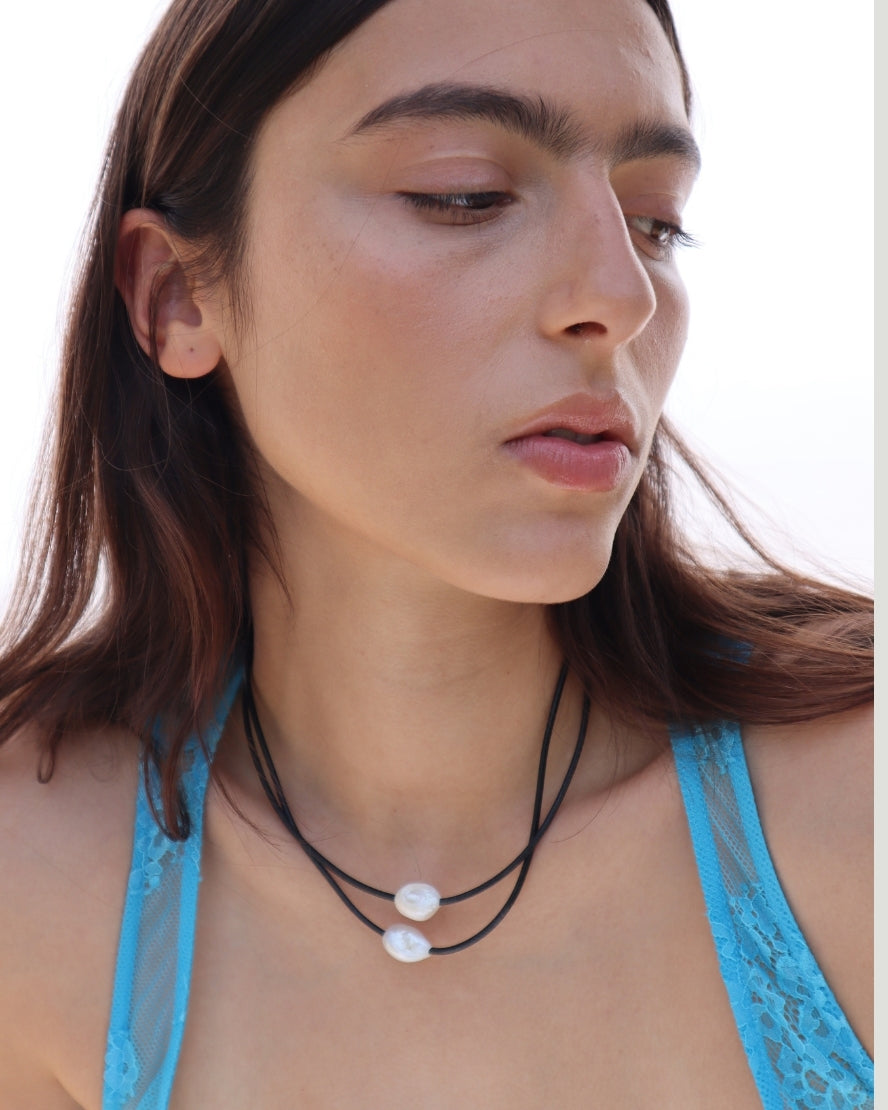 Miral Necklace in Pearl