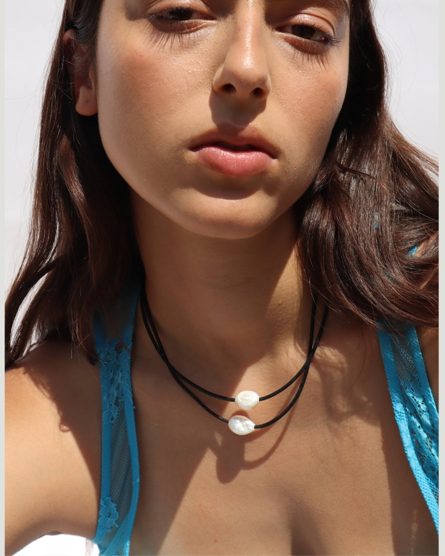 Miral Necklace in Pearl