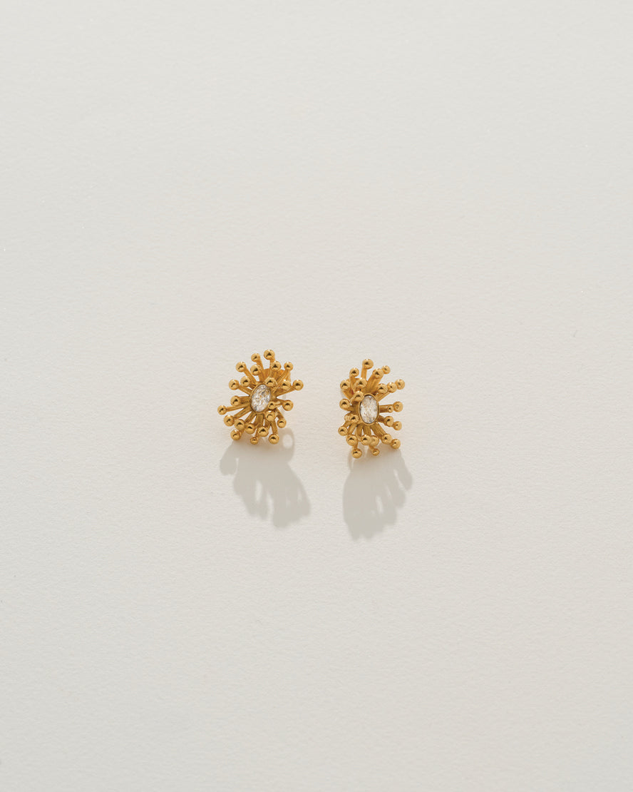 Oriana Earrings in Gold &amp; Crystal