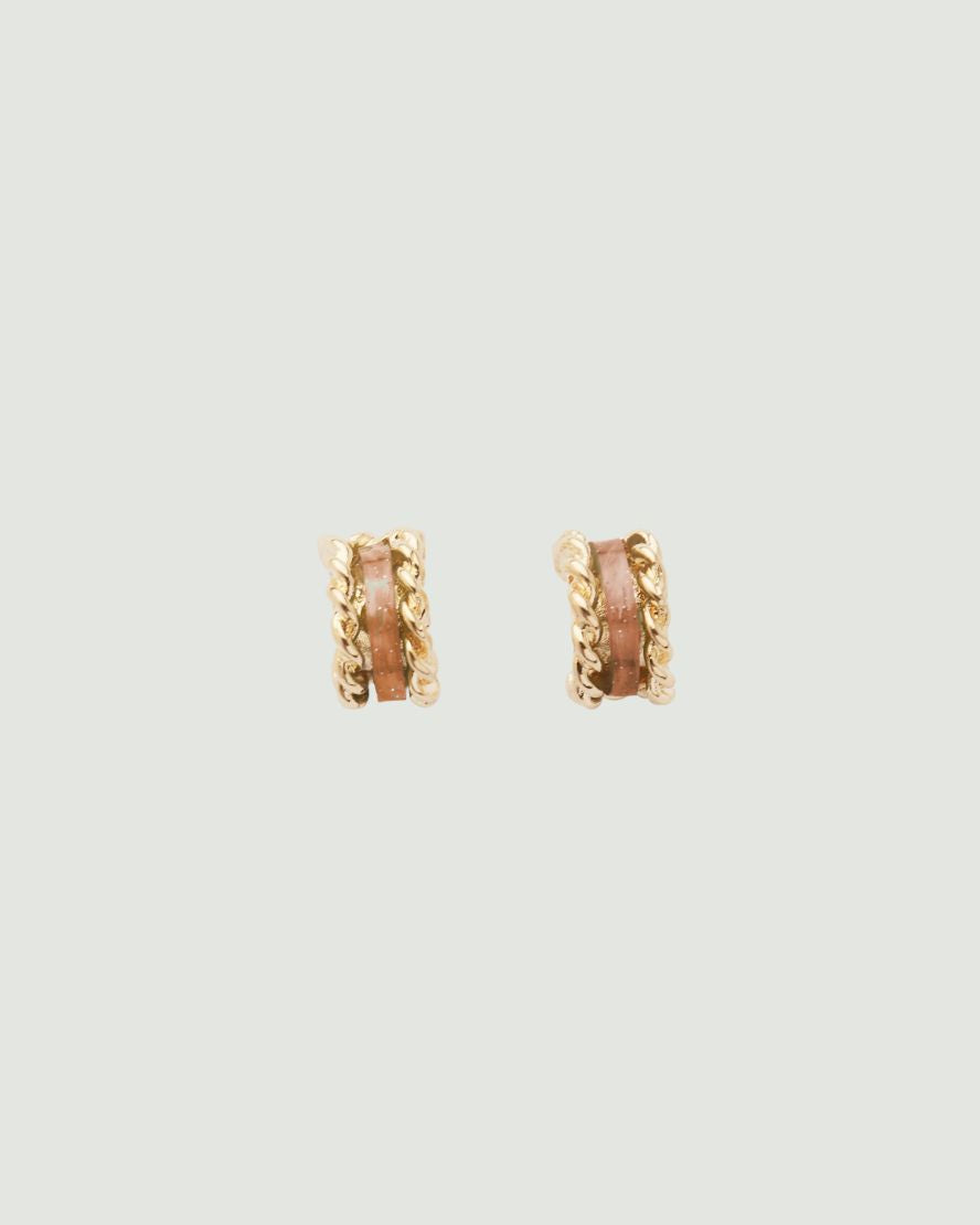 Palma Earrings in Brown
