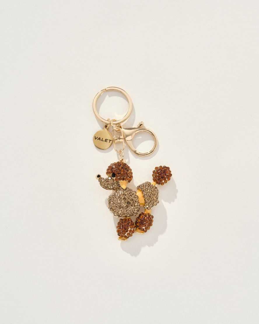 Poodle Charm in Orange