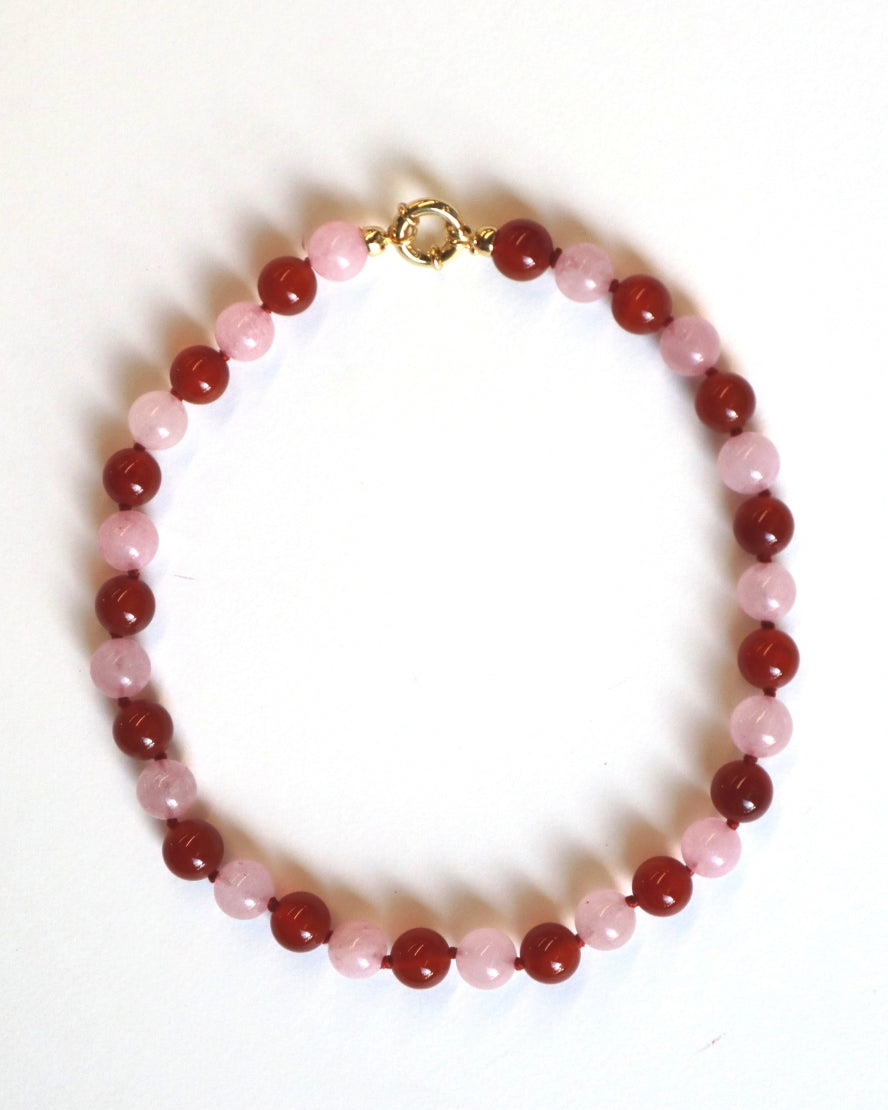 Toga Necklace Red and Pink