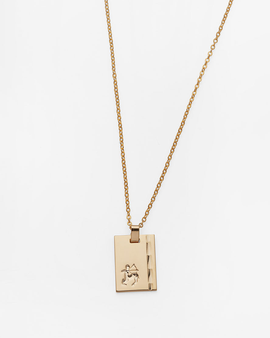 Gold Star Sign Necklace