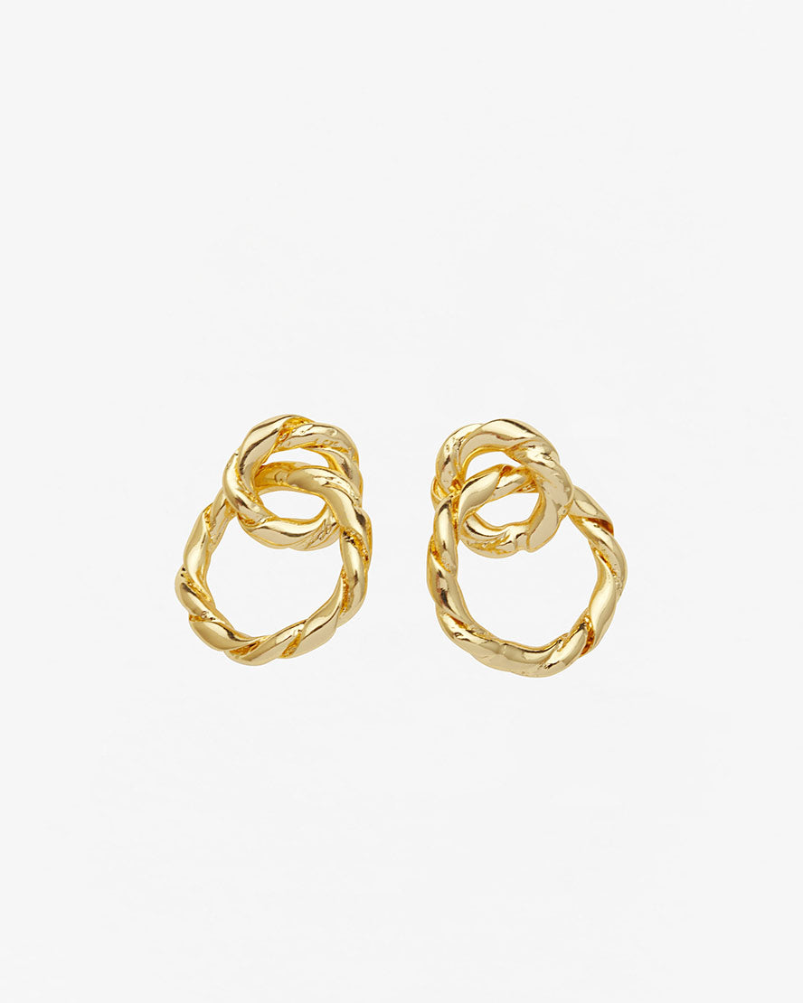 Strictly Speaking Earrings in Gold