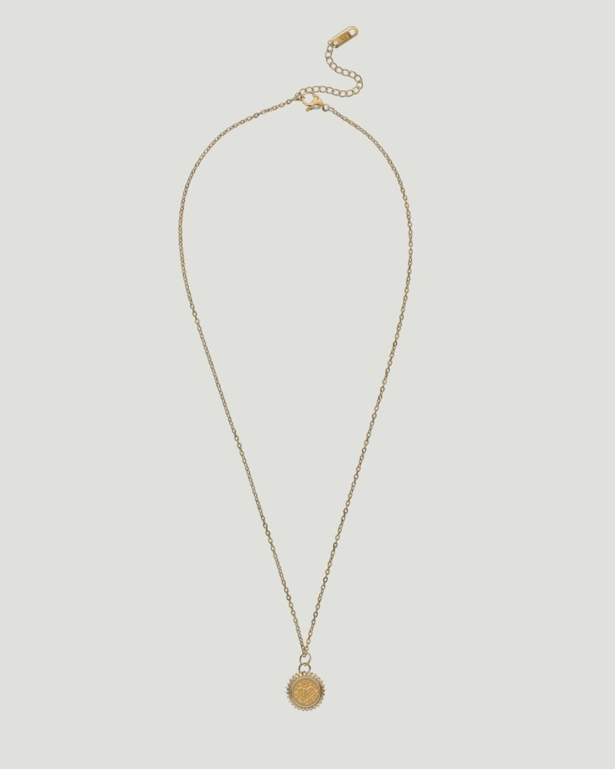 Sagittarius Zodiac Charm Necklace in Gold