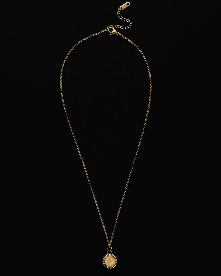 Sagittarius Zodiac Charm Necklace in Gold