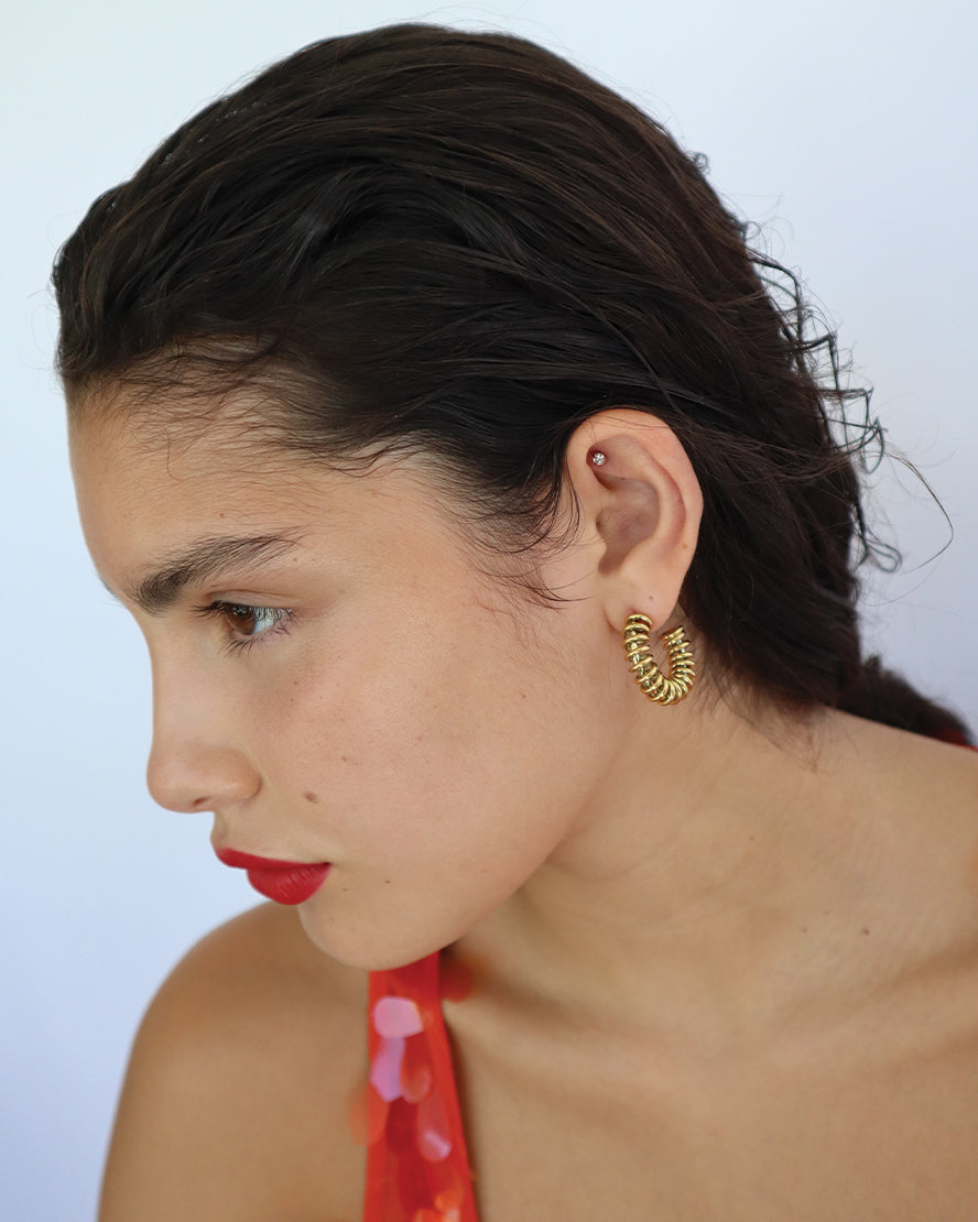 Spiral Hoop Earrings