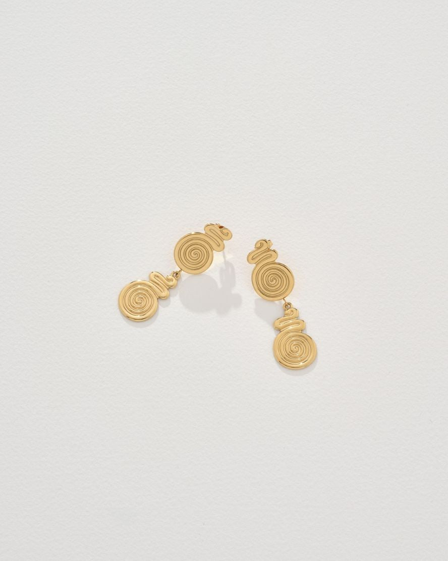 Wesley Earrings in Gold