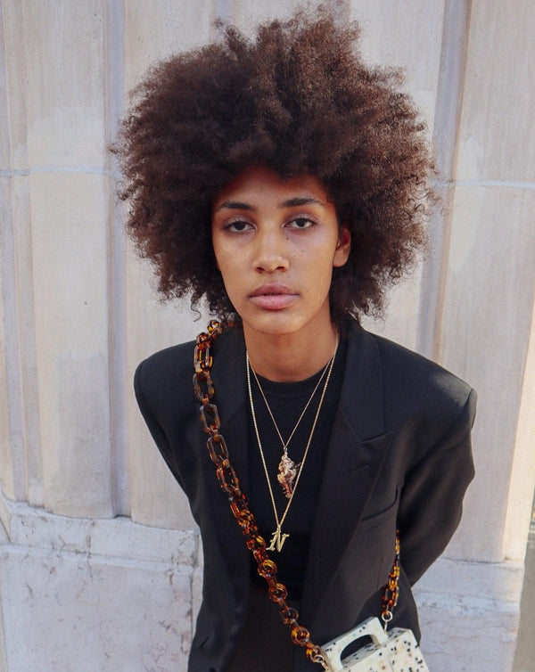 Gold Letter F Necklace - Reliquia Collective