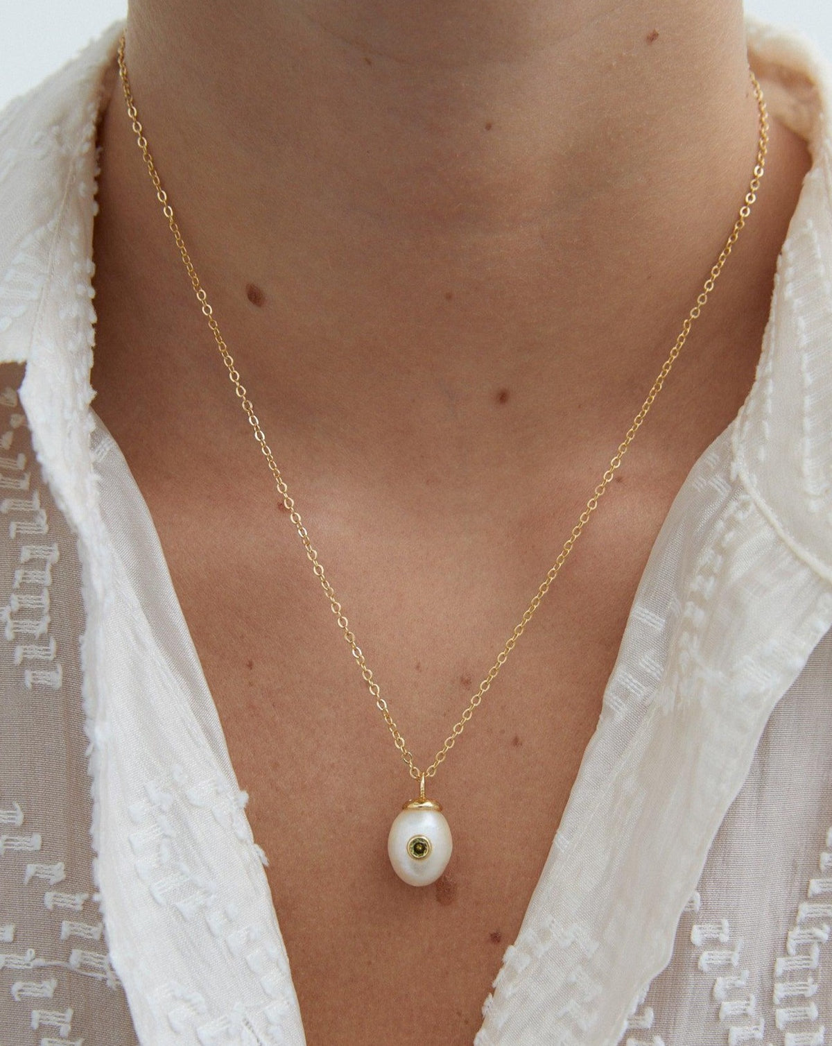 Birthstone Pearl Pendant August - Reliquia Jewellery