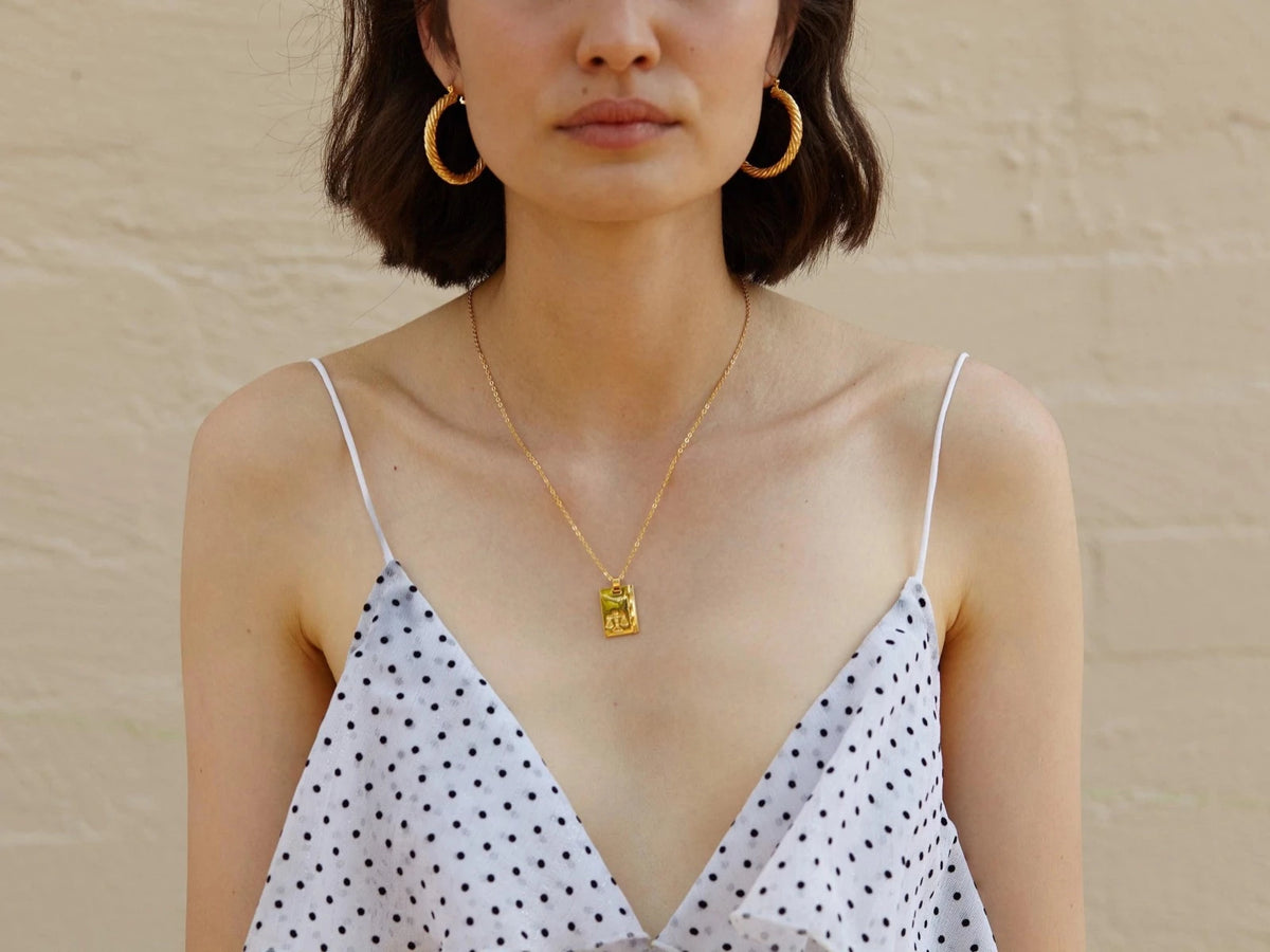 Gold Star Sign Necklace Libra - Reliquia Jewellery