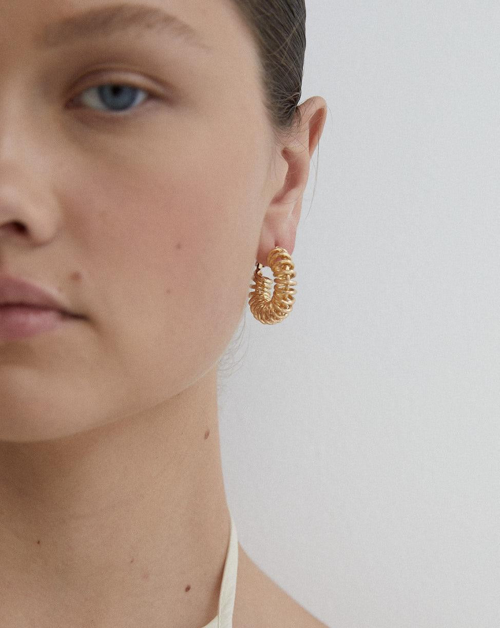 Spiral Hoop Earrings - Reliquia Jewellery